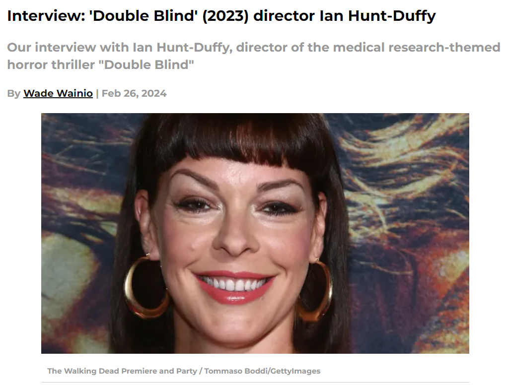 Interview: 'Double Blind' (2023) director Ian Hunt-Duffy
